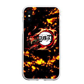 Чехол для iPhone XS Max матовый с принтом Kimetsu no Yaiba в Екатеринбурге, Силикон | Область печати: задняя сторона чехла, без боковых панелей | demons | kimetsu | knife | yaiba | демонов | демоны | клинок | рассекающий