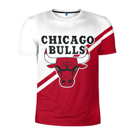 Мужская футболка 3D спортивная с принтом Chicago Bulls Red-White в Екатеринбурге, 100% полиэстер с улучшенными характеристиками | приталенный силуэт, круглая горловина, широкие плечи, сужается к линии бедра | Тематика изображения на принте: bulls | chicago | chicago bulls | nba | баскетбол | буллз | нба | чикаго | чикаго буллз