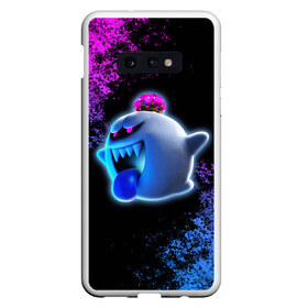 Чехол для Samsung S10E с принтом Luigis Mansion в Екатеринбурге, Силикон | Область печати: задняя сторона чехла, без боковых панелей | game | luigis mansion | mario | nintendo | видеоигра | игра | луиджи | марио | привидение | призрак