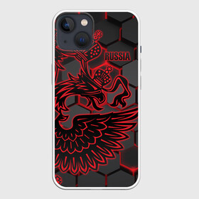 Чехол для iPhone 13 с принтом RUSSIA Lifestyle в Екатеринбурге,  |  | aesthetic | collection | fashion | hybrid | original | pro | review | russia | sports | герб | орнамент | россия | рф | спорт | униформа | форма