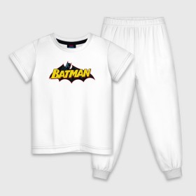 Детская пижама хлопок с принтом Batman Logo в Екатеринбурге, 100% хлопок |  брюки и футболка прямого кроя, без карманов, на брюках мягкая резинка на поясе и по низу штанин
 | 80 | 80th | anniversary | bat man | batman | batman comics | caped crusader | dark knight | shtatjl | бетмен | брюс уэйн | бэт мен | бэтмен | тёмный рыцарь