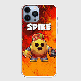 Чехол для iPhone 13 Pro Max с принтом Brawl Stars Spike Robot в Екатеринбурге,  |  | brawl stars | brawl stars crow | brawl stars crow phoenix | brawl stars leon | brawl stars leon shark | brawl stars robot spike | brawl stars spike | бравл старс