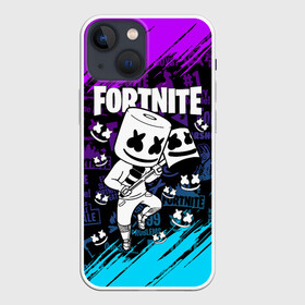 Чехол для iPhone 13 mini с принтом FORTNITE MARSHMELLO | ФОРТНАЙТ НЕОН в Екатеринбурге,  |  | fnchap2 | fortnite | fortnite 2 | fortnite x | marshmello | ninja | ninja hyper streamer | ninja streamer | streamer | tyler blevins | маршмелло | ниндзя | фортнайт | фортнайт 2 | фортнайт глава 2