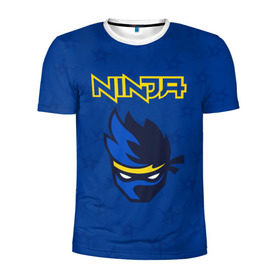 Мужская футболка 3D спортивная с принтом FORTNITE NINJA в Екатеринбурге, 100% полиэстер с улучшенными характеристиками | приталенный силуэт, круглая горловина, широкие плечи, сужается к линии бедра | fnchap2 | fortnite | fortnite 2 | fortnite x | marshmello | ninja | ninja hyper streamer | ninja streamer | streamer | tyler blevins | маршмелло | ниндзя | фортнайт | фортнайт 2 | фортнайт глава 2