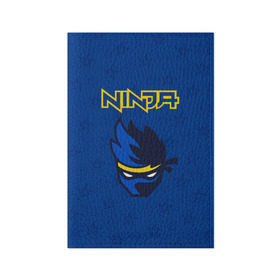 Обложка для паспорта матовая кожа с принтом FORTNITE NINJA в Екатеринбурге, натуральная матовая кожа | размер 19,3 х 13,7 см; прозрачные пластиковые крепления | Тематика изображения на принте: fnchap2 | fortnite | fortnite 2 | fortnite x | marshmello | ninja | ninja hyper streamer | ninja streamer | streamer | tyler blevins | маршмелло | ниндзя | фортнайт | фортнайт 2 | фортнайт глава 2