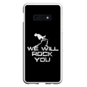 Чехол для Samsung S10E с принтом Queen We Will Rock You в Екатеринбурге, Силикон | Область печати: задняя сторона чехла, без боковых панелей | Тематика изображения на принте: bohemian | brian | freddie | may | mercury | queen | rhapsody | roger | taylor | богемная | богемская | брайан | джон | королева | меркьюри | мэй | рапсодия | роджер | тейлор | фредди