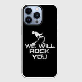 Чехол для iPhone 13 Pro с принтом Queen. We Will Rock You в Екатеринбурге,  |  | bohemian | brian | freddie | may | mercury | queen | rhapsody | roger | taylor | богемная | богемская | брайан | джон | королева | меркьюри | мэй | рапсодия | роджер | тейлор | фредди