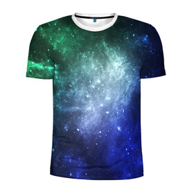 Мужская футболка 3D спортивная с принтом ЗВЁЗДНОЕ НЕБО в Екатеринбурге, 100% полиэстер с улучшенными характеристиками | приталенный силуэт, круглая горловина, широкие плечи, сужается к линии бедра | galaxy | nasa | nebula | space | star | абстракция | вселенная | галактика | звезда | звезды | космический | наса | огонь | планеты