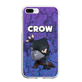 Чехол для iPhone 7Plus/8 Plus матовый с принтом BRAWL STARS CROW в Екатеринбурге, Силикон | Область печати: задняя сторона чехла, без боковых панелей | brawl stars | brawl stars crow | brawl stars crow phoenix | brawl stars leon | brawl stars leon shark | brawl stars robot spike | brawl stars spike | бравл старс