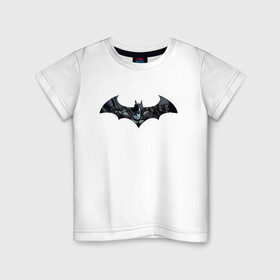 Детская футболка хлопок с принтом Batman в Екатеринбурге, 100% хлопок | круглый вырез горловины, полуприлегающий силуэт, длина до линии бедер | bat man | batman | batman comics | caped crusader | comics | dark knight | shtatjl | бетмен | брюс уэйн | бэт мен | бэтмен | тёмный рыцарь