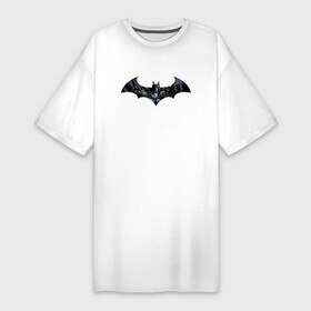 Платье-футболка хлопок с принтом Batman в Екатеринбурге,  |  | bat man | batman | batman comics | caped crusader | comics | dark knight | shtatjl | бетмен | брюс уэйн | бэт мен | бэтмен | тёмный рыцарь