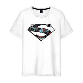 Мужская футболка хлопок с принтом Superman в Екатеринбурге, 100% хлопок | прямой крой, круглый вырез горловины, длина до линии бедер, слегка спущенное плечо. | clark kent | superman | кларк кент | супермен | супермэн