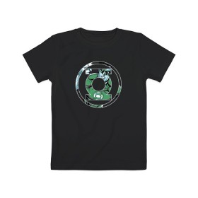 Детская футболка хлопок с принтом Green Lantern в Екатеринбурге, 100% хлопок | круглый вырез горловины, полуприлегающий силуэт, длина до линии бедер | dc | dc comics | green lantern | shtatjl | зеленый фонарь