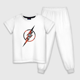 Детская пижама хлопок с принтом Flash в Екатеринбурге, 100% хлопок |  брюки и футболка прямого кроя, без карманов, на брюках мягкая резинка на поясе и по низу штанин
 | barry allen | flash | shtatflash | барри аллен | флеш | флэш