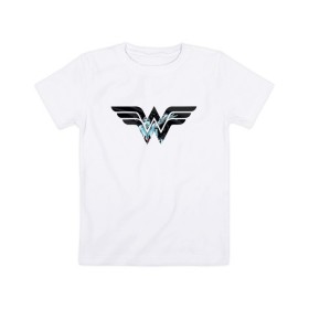 Детская футболка хлопок с принтом Wonder Woman в Екатеринбурге, 100% хлопок | круглый вырез горловины, полуприлегающий силуэт, длина до линии бедер | dc | dc comics | diana prince | shtatjl | wonder woman | вандер вуман | вондер вуман | галь гадот | диана принс | супер женщина | чудо женщина