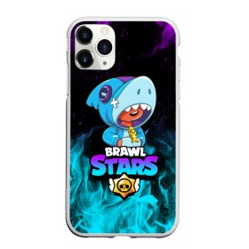 Чехол для iPhone 11 Pro Max матовый с принтом BRAWL STARS LEON SHARK в Екатеринбурге, Силикон |  | 