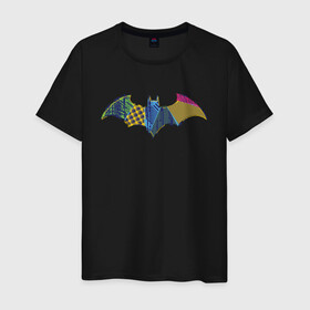 Мужская футболка хлопок с принтом Batman logo в Екатеринбурге, 100% хлопок | прямой крой, круглый вырез горловины, длина до линии бедер, слегка спущенное плечо. | bat man | batman | batman comics | caped crusader | comics | dark knight | shtatjl | бетмен | брюс уэйн | бэт мен | бэтмен | тёмный рыцарь