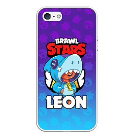 Чехол для iPhone 5/5S матовый с принтом BRAWL STARS LEON SHARK в Екатеринбурге, Силикон | Область печати: задняя сторона чехла, без боковых панелей | 8 bit | 8 бит | brawl stars | bull | colt | crow | leon | leon shark | shark | stars | акула | берли | ворон | динамайк | кольт | леон | леон акула | нита | спайк | шелли | эль примо