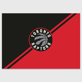 Поздравительная открытка с принтом Toronto Raptors BR в Екатеринбурге, 100% бумага | плотность бумаги 280 г/м2, матовая, на обратной стороне линовка и место для марки
 | nba | raptors | toronto | toronto raptors | баскетбол | нба | рэпторс | торонто | торонто рэпторс