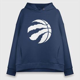 Женское худи Oversize хлопок с принтом Toronto Raptors W в Екатеринбурге, френч-терри — 70% хлопок, 30% полиэстер. Мягкий теплый начес внутри —100% хлопок | боковые карманы, эластичные манжеты и нижняя кромка, капюшон на магнитной кнопке | nba | raptors | toronto | toronto raptors | баскетбол | нба | рэпторс | торонто | торонто рэпторс