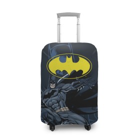Чехол для чемодана 3D с принтом Batman в Екатеринбурге, 86% полиэфир, 14% спандекс | двустороннее нанесение принта, прорези для ручек и колес | bat man | batman | batman comics | caped crusader | comics | dark knight | бетмен | брюс уэйн | бэт мен | бэтмен | тёмный рыцарь