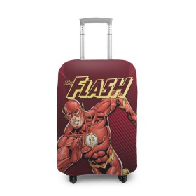 Чехол для чемодана 3D с принтом The Flash в Екатеринбурге, 86% полиэфир, 14% спандекс | двустороннее нанесение принта, прорези для ручек и колес | barry allen | dc | dc comics | flash | барри аллен | флеш | флэш