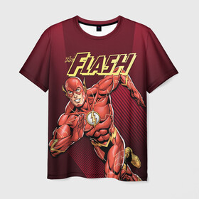 Мужская футболка 3D с принтом The Flash в Екатеринбурге, 100% полиэфир | прямой крой, круглый вырез горловины, длина до линии бедер | barry allen | dc | dc comics | flash | барри аллен | флеш | флэш