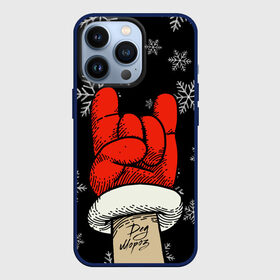 Чехол для iPhone 13 Pro с принтом Рок Дед Мороз в Екатеринбурге,  |  | happy new year | santa | дед мороз | каникулы | мороз | новогодний свитер | новый год | оливье | праздник | рождество | санта клаус | свитер новогодний | снег | снегурочка | снежинки