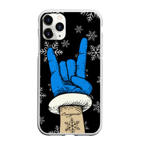 Чехол для iPhone 11 Pro матовый с принтом Рок Снегурочка в Екатеринбурге, Силикон |  | happy new year | santa | дед мороз | каникулы | мороз | новогодний свитер | новый год | оливье | праздник | рождество | санта клаус | свитер новогодний | снег | снегурочка | снежинки