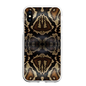 Чехол для iPhone XS Max матовый с принтом Snakeskin в Екатеринбурге, Силикон | Область печати: задняя сторона чехла, без боковых панелей | Тематика изображения на принте: animals | cold blooded animal | snake | snakeskin | textures. | животное | животные | змеиная кожа | змея | текстуры | хладнокровное