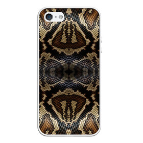 Чехол для iPhone 5/5S матовый с принтом Snakeskin в Екатеринбурге, Силикон | Область печати: задняя сторона чехла, без боковых панелей | Тематика изображения на принте: animals | cold blooded animal | snake | snakeskin | textures. | животное | животные | змеиная кожа | змея | текстуры | хладнокровное