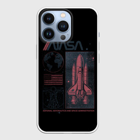 Чехол для iPhone 13 Pro с принтом Nasa в Екатеринбурге,  |  | Тематика изображения на принте: mars | nasa | space | галактика | земля | илон | инопланетяне | инопланетянин | картинка | картинки | космонавт | космос | луна | марс | маск | мода | надпись | наса | планета | планеты | тренды