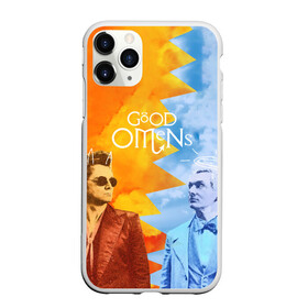 Чехол для iPhone 11 Pro матовый с принтом Good Omens в Екатеринбурге, Силикон |  | Тематика изображения на принте: aziraphale | crowley | david | demon | good | omens | pratchett | tennant | terry | азирафаэль | ангел | благие | демон | дэвид | знамения | кроули | майкл шин | пратчетт | теннант | терри