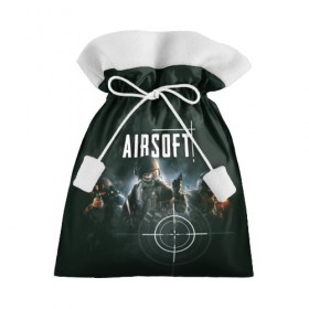 Подарочный 3D мешок с принтом AIRSOFT в Екатеринбурге, 100% полиэстер | Размер: 29*39 см | airsoft | оружие | снаряжение | страйкбол | стрельба