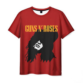 Мужская футболка 3D с принтом Guns n roses в Екатеринбурге, 100% полиэфир | прямой крой, круглый вырез горловины, длина до линии бедер | axl rose | geffen records | gnr | guns | rock | roses | slash | гансы | пистолеты | розы | рок | слеш | эксл роуз