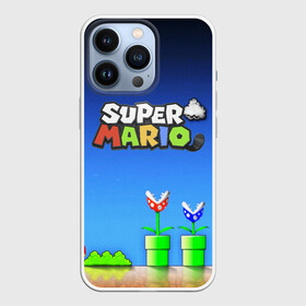 Чехол для iPhone 13 Pro с принтом Super Mario в Екатеринбурге,  |  | Тематика изображения на принте: concept art | enemies | first level | fungus | game art | kirbys adventure | luigi’s mansion | mario | mario bros | minimalism | pixels | super mario | super mario 2 | марио