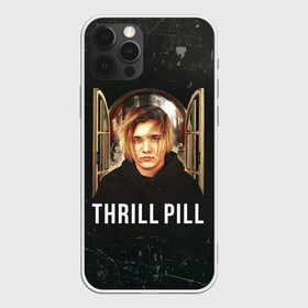 Чехол для iPhone 12 Pro с принтом THRILL PILL - Грустная Песня в Екатеринбурге, силикон | область печати: задняя сторона чехла, без боковых панелей | Тематика изображения на принте: fuelle | logo | music | noir | pil | pill | rap | raper | symbol | thril | thrill | tril | trill | дамб | лого | музыка | пил | пилл | рэп | рэппер | сам | символ | трил | трилл | тхрил | тхрилл | фотографии | щит