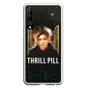 Чехол для Honor P30 с принтом THRILL PILL - Грустная Песня в Екатеринбурге, Силикон | Область печати: задняя сторона чехла, без боковых панелей | Тематика изображения на принте: fuelle | logo | music | noir | pil | pill | rap | raper | symbol | thril | thrill | tril | trill | дамб | лого | музыка | пил | пилл | рэп | рэппер | сам | символ | трил | трилл | тхрил | тхрилл | фотографии | щит