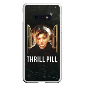 Чехол для Samsung S10E с принтом THRILL PILL - Грустная Песня в Екатеринбурге, Силикон | Область печати: задняя сторона чехла, без боковых панелей | fuelle | logo | music | noir | pil | pill | rap | raper | symbol | thril | thrill | tril | trill | дамб | лого | музыка | пил | пилл | рэп | рэппер | сам | символ | трил | трилл | тхрил | тхрилл | фотографии | щит