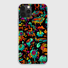 Чехол для iPhone 12 Pro Max с принтом Multicolored Doodle в Екатеринбурге, Силикон |  | 