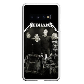 Чехол для Samsung Galaxy S10 с принтом Metallica в Екатеринбурге, Силикон | Область печати: задняя сторона чехла, без боковых панелей | Тематика изображения на принте: heavy metal | metal | metallica | гитара | группы | метал | металлика | музыка | рок | трэш метал | хєви метал