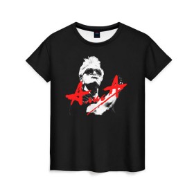 Женская футболка 3D с принтом Алиса в Екатеринбурге, 100% полиэфир ( синтетическое хлопкоподобное полотно) | прямой крой, круглый вырез горловины, длина до линии бедер | alisa | kinchev | rock | russian rock | алиса | кинчев | константин | рок | русский рок