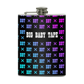 Фляга с принтом BIG BABY TAPE в Екатеринбурге, металлический корпус | емкость 0,22 л, размер 125 х 94 мм. Виниловая наклейка запечатывается полностью | baby | bbt | big | dragonborn | dragons | gimme | logo | lost | luv | rap | raper | symbol | tape | the | trap | взял | дракон | драконы | лого | русский | рэп | рэппер | символ | твою