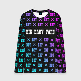 Мужской лонгслив 3D с принтом BIG BABY TAPE в Екатеринбурге, 100% полиэстер | длинные рукава, круглый вырез горловины, полуприлегающий силуэт | baby | bbt | big | dragonborn | dragons | gimme | logo | lost | luv | rap | raper | symbol | tape | the | trap | взял | дракон | драконы | лого | русский | рэп | рэппер | символ | твою