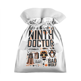 Подарочный 3D мешок с принтом Doctor Who в Екатеринбурге, 100% полиэстер | Размер: 29*39 см | Тематика изображения на принте: bbc | dimension | dr who | jenna coleman | jodie whittaker | matt smith | relative | resolution | space | tardis | the doctor | time | галлифрей | джоди уиттакер | доктор кто | тардис