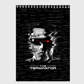 Скетчбук с принтом The Terminator в Екатеринбурге, 100% бумага
 | 48 листов, плотность листов — 100 г/м2, плотность картонной обложки — 250 г/м2. Листы скреплены сверху удобной пружинной спиралью | Тематика изображения на принте: arnold | connor | john | robot | schwarzenegger | skynet | t 800 | terminator | арнольд | джон | коннор | ликвидатор | небесная | робот | сеть | скайнет | терминатор | шварценеггер