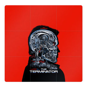 Магнитный плакат 3Х3 с принтом The Terminator в Екатеринбурге, Полимерный материал с магнитным слоем | 9 деталей размером 9*9 см | Тематика изображения на принте: arnold | connor | john | robot | schwarzenegger | skynet | t 800 | terminator | арнольд | джон | коннор | ликвидатор | небесная | робот | сеть | скайнет | терминатор | шварценеггер