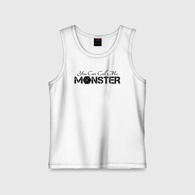 Детская майка хлопок с принтом You can call me monster в Екатеринбурге,  |  | d.o | exo | exo cbx | exo k | exo m | exo sc | k pop | kpop | mama | бэкхён | ехо | к поп | кпоп | крис | кхаи | лухан | лэй | пэкхён | сехун | сиумин | сухо | тао | чханёль | чхен | эхо