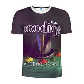 Мужская футболка 3D спортивная с принтом The Prodigy в Екатеринбурге, 100% полиэстер с улучшенными характеристиками | приталенный силуэт, круглая горловина, широкие плечи, сужается к линии бедра | people | prodigy | the prodigy | voodoo people | продиджи
