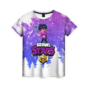 Женская футболка 3D с принтом Новогодний Brawl Stars Bibi #3 в Екатеринбурге, 100% полиэфир ( синтетическое хлопкоподобное полотно) | прямой крой, круглый вырез горловины, длина до линии бедер | 2020 | bibi | brawl | brawl stars | christmas | new year | stars | биби | бравл старс | брол старс | новогодний | новый год | рождество